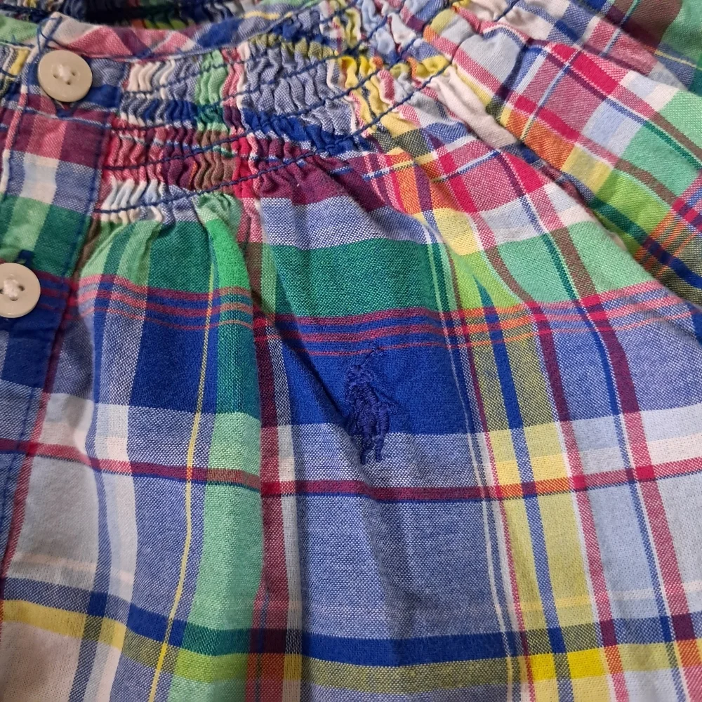 Ralph Lauren Blue Plaid Dress Size 7